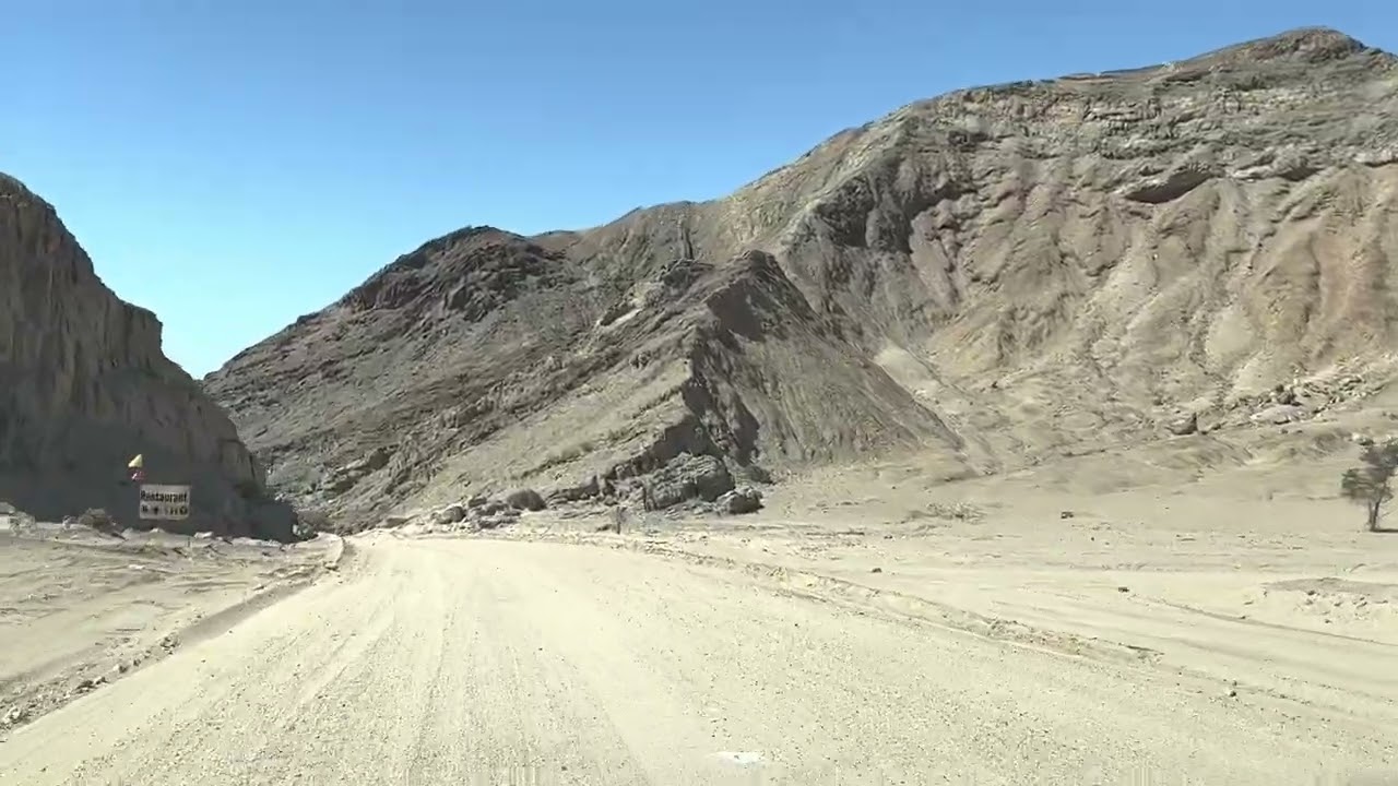 Driving down to Swakop River &ndash; Goanikontes Oasis