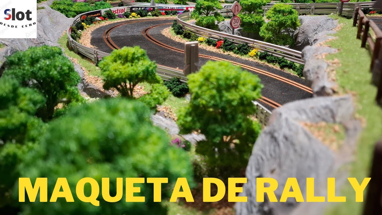 maqueta tramo de rally. slot desde cero