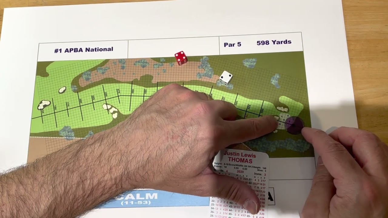 APBA Golf - Basic demo for Dave - and a bonus UNBOXING at the end - book leads to a purchase