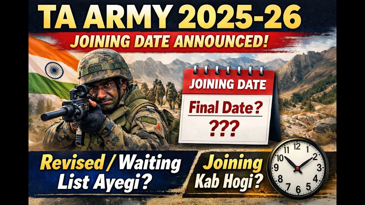 TA Army 2025-26 Joining Date Announced 🔥 Waiting / Revised List Kab Aayegi? Full Update