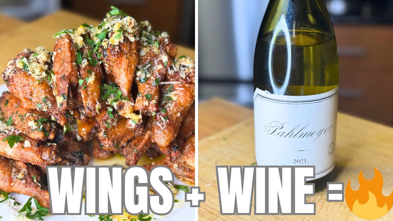 Garlic Parmesan Truffle Wings & The Perfect Wine Pairing! 🍷🔥