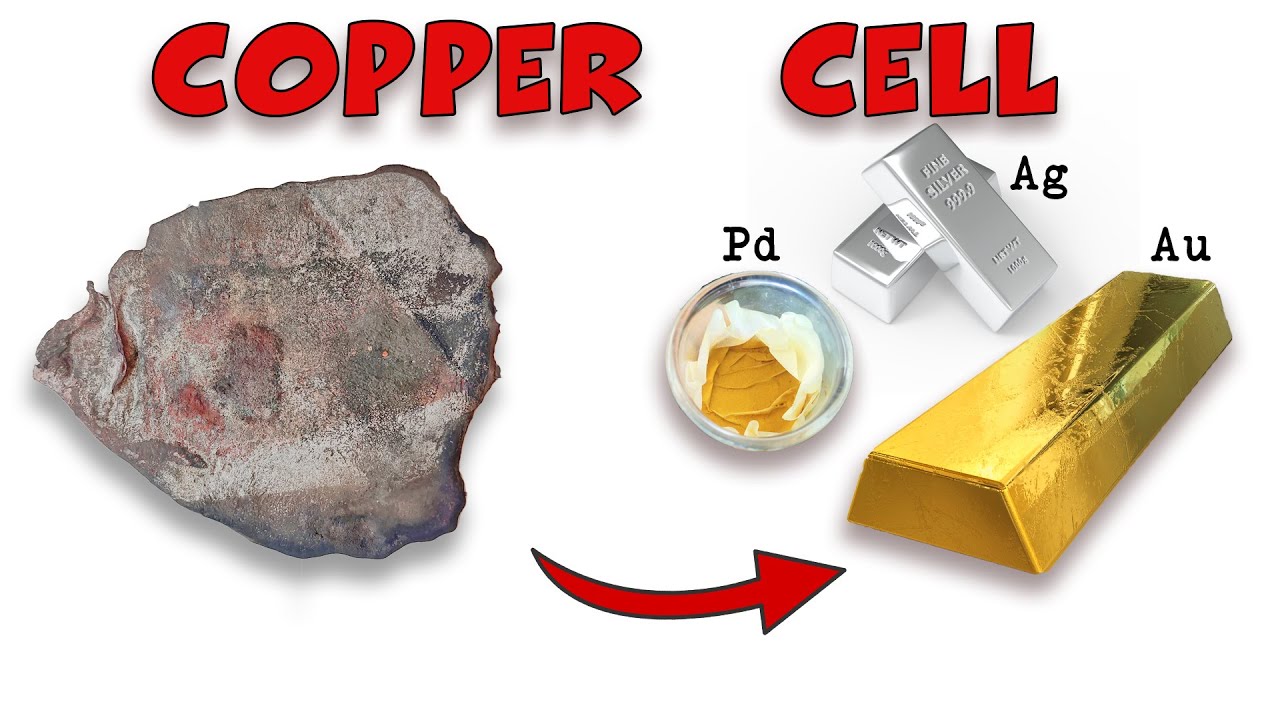 Gold | palladium | silver recovery by COPPER CELL | Anodic slime