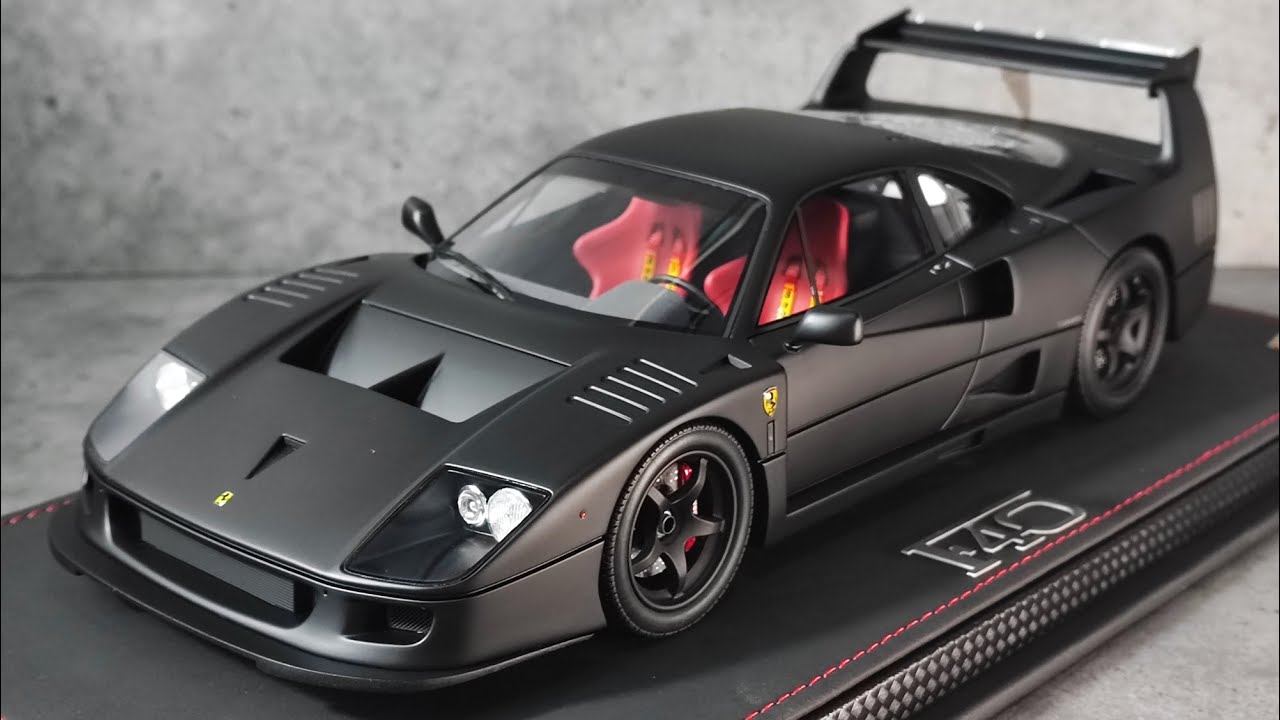 1/18 BBR Ferrari F40 LM by Michelotto Matt Black