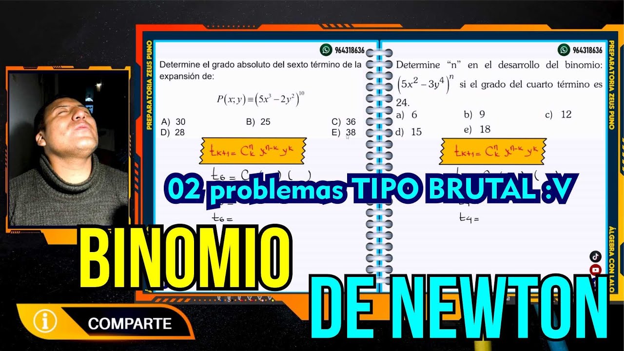BINOMIO DE NEWTON | PROBLEMAS TIPO ADMISIÓN