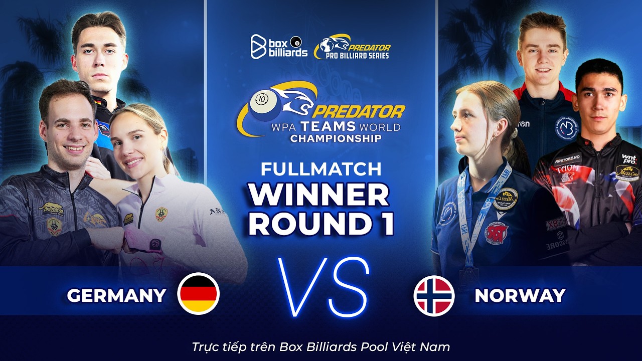 Winner Round 1 | Team Germany vs Team Norway | Predator WPA Teams 10-Ball World Championship
