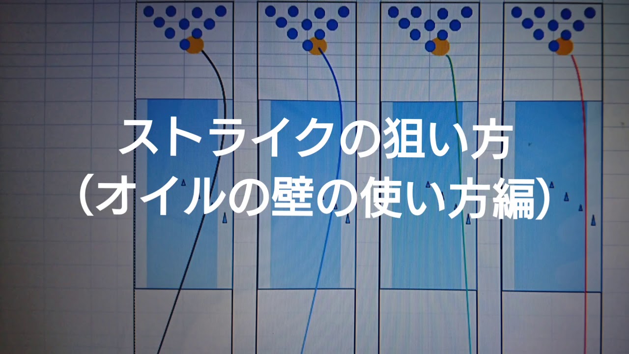 ストライクの狙い方【オイルの壁の使い方編】