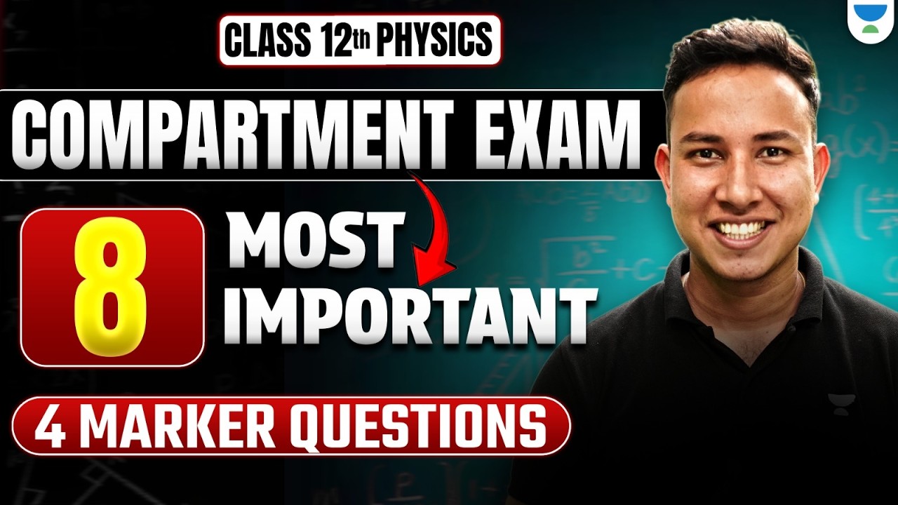 Class 12 Physics Compartment Exam 2026 | Top 8 Most Important 4 Marker Questions 🔥 | Alok Sir