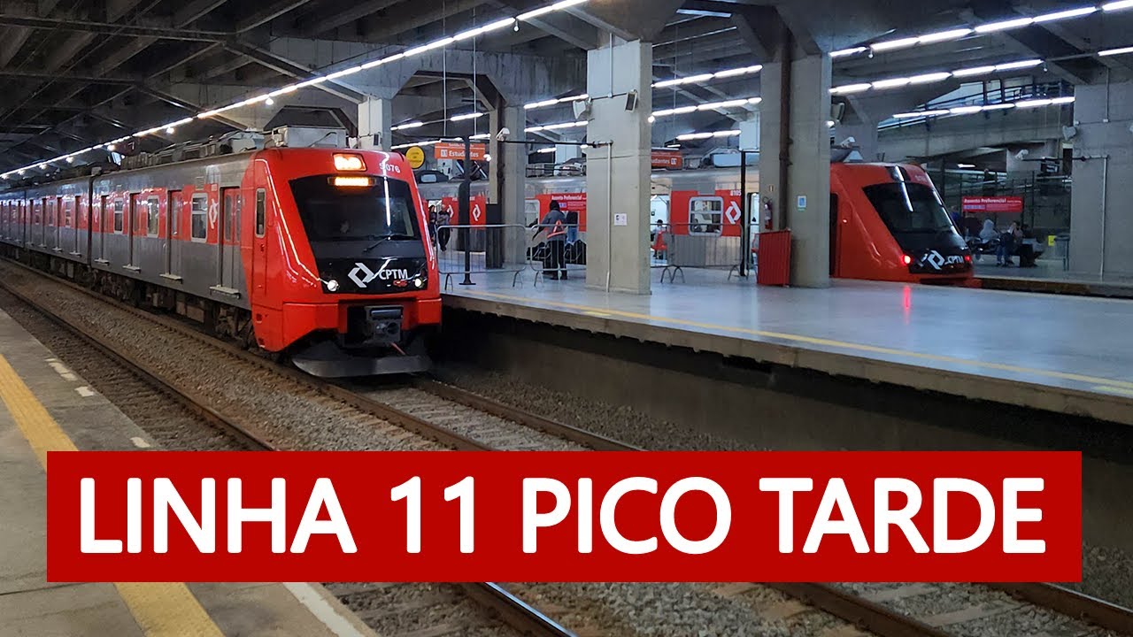 LINHA 11 CORAL EM BARRA FUNDA - PICO TARDE
