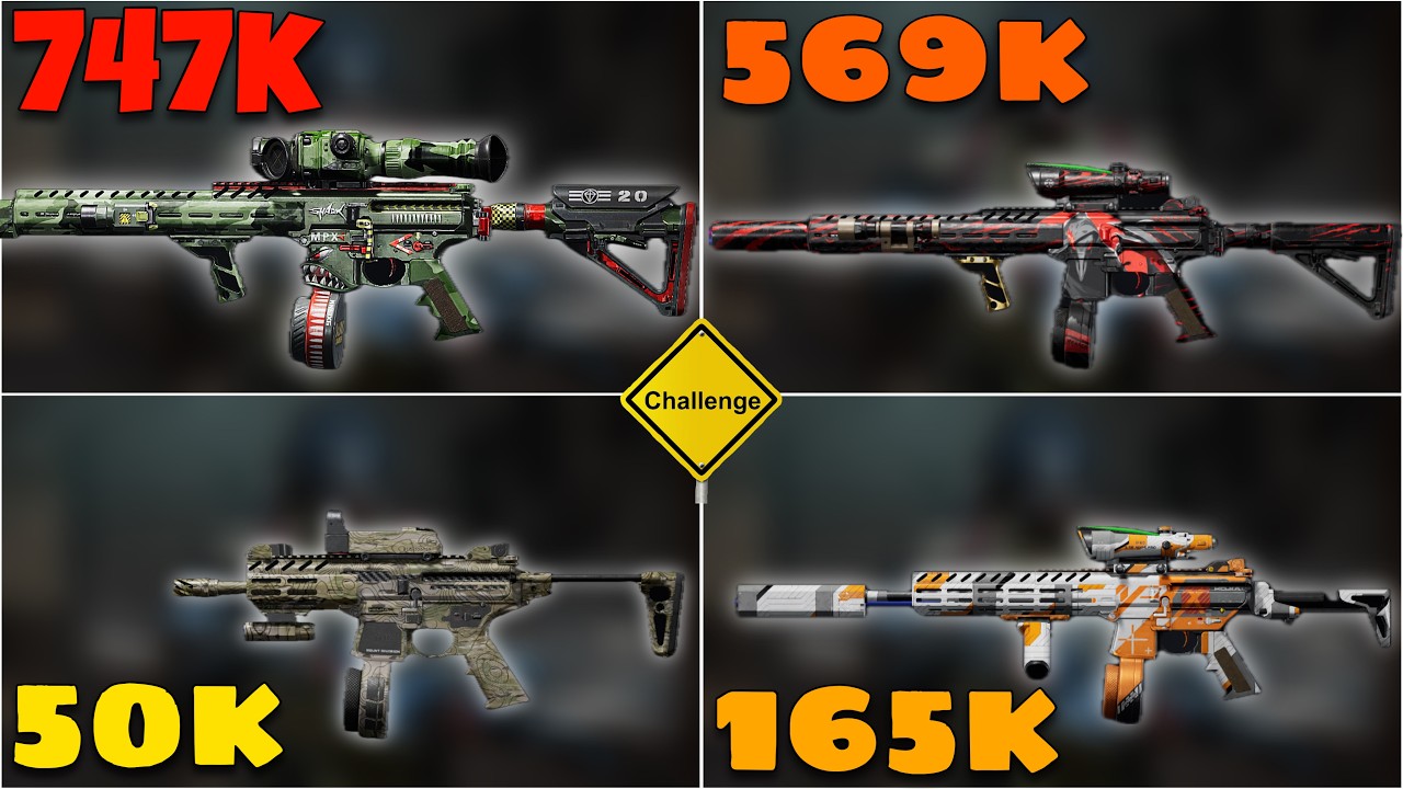 MPX Challeng From the Cheapest to the Most ExpensiveArena Breakout