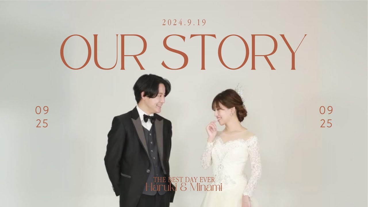 [結婚式 プロフィールムービー] 「韓国風」/ Canvaテンプレート / #結婚式  #オープニングムービー #プロフィールムービー  #wedding