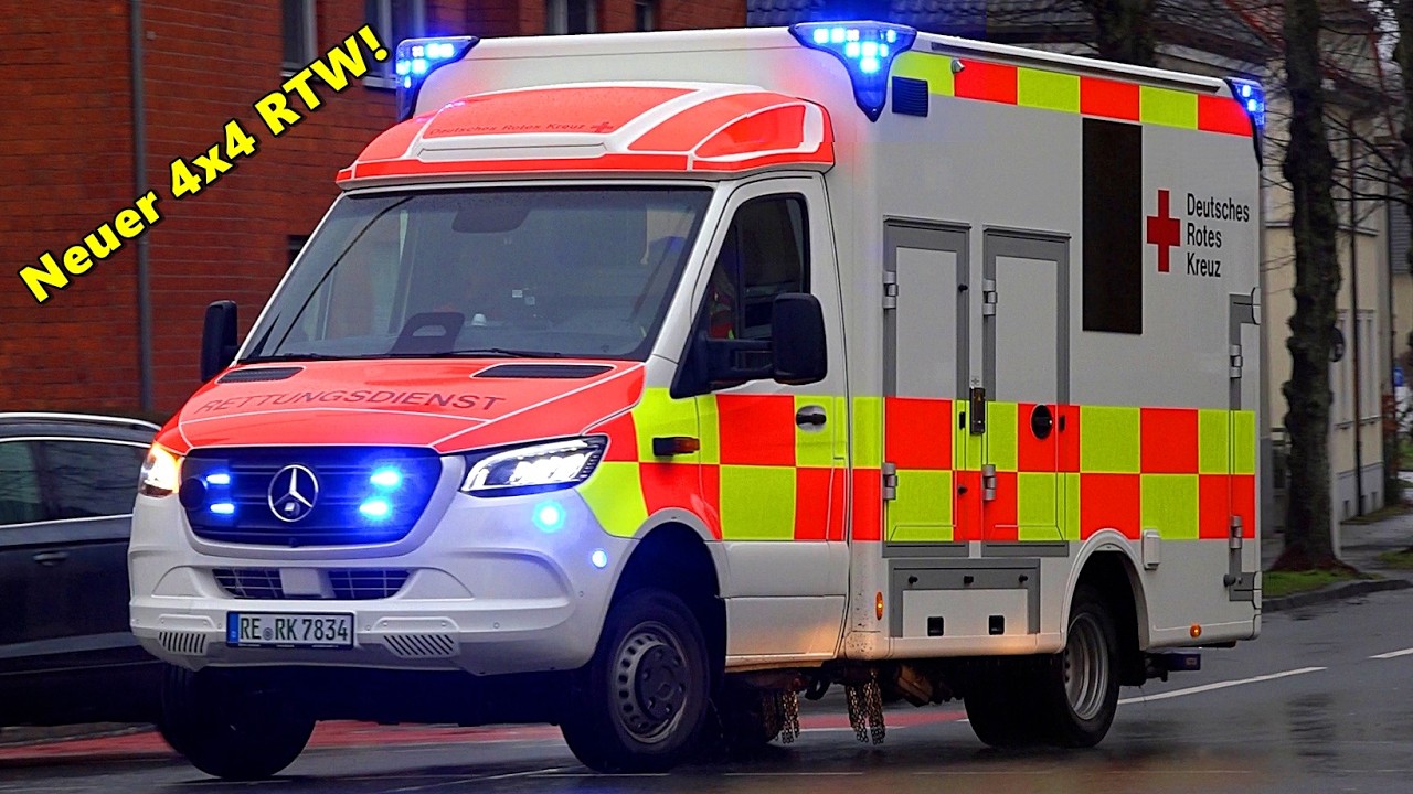 [EINMALIG in DEUTSCHLAND!] - Neuer 4x4 RTW des DRK Kreisverband Recklinghausen