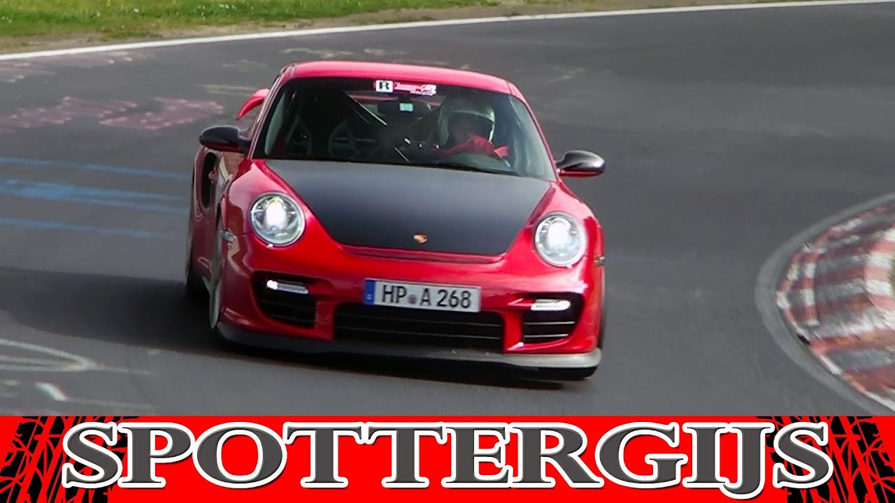 Porsche 997 GT2 RS (5 of them) pure action + loud sounds!!