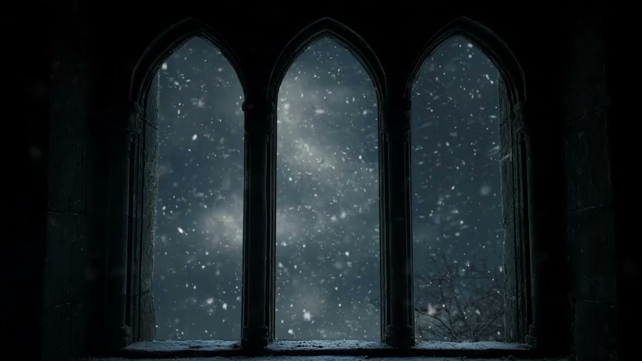 Winter Snowstorm Escape ❄️ Cabin Fireplace Sounds for Cozy Relaxation