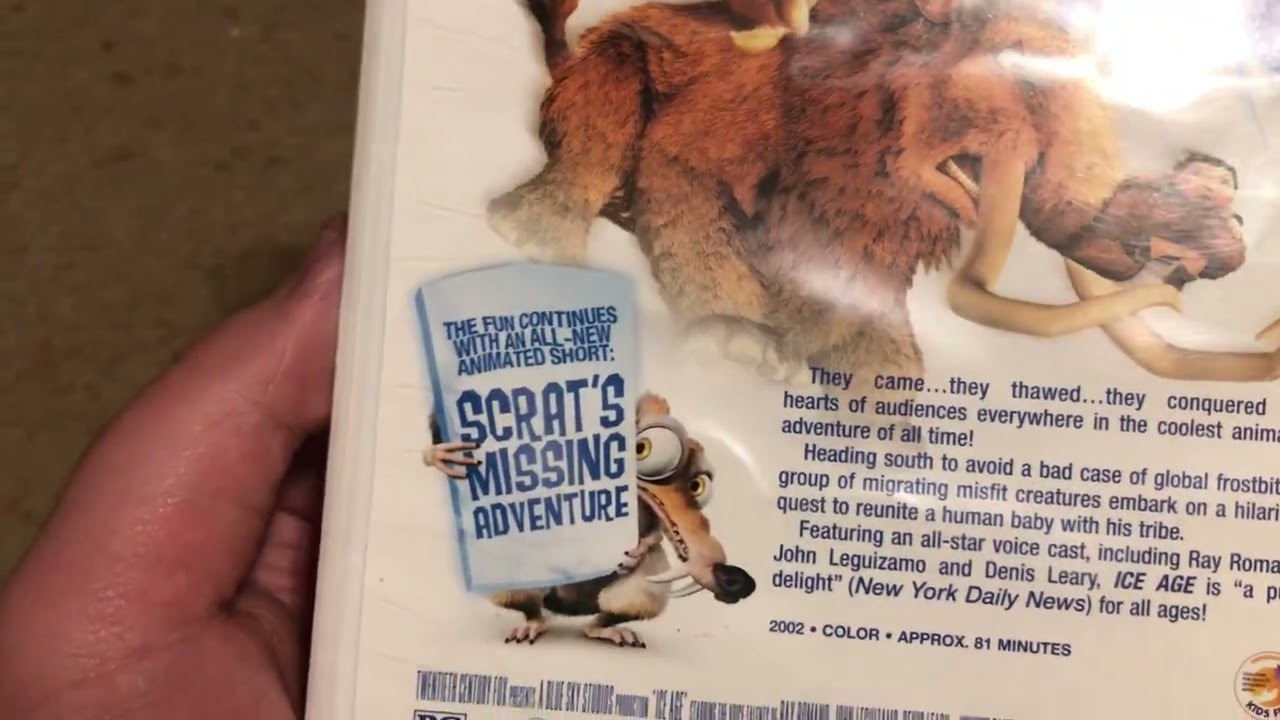 Ice Age VHS overview