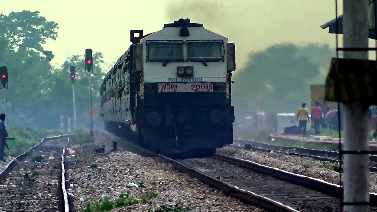 [HD] Incredible NORTHEAST FRONTIER Railways : Rarely Captured WDP-4 Lohit Express @ 110 Km/Hr!!!
