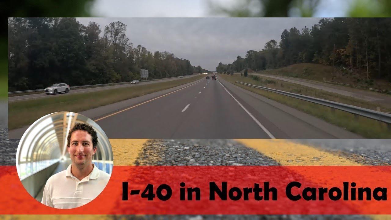 I-40 in North Carolina from Asheville (I-240, Exit 53) to Greensboro (Exit 223)