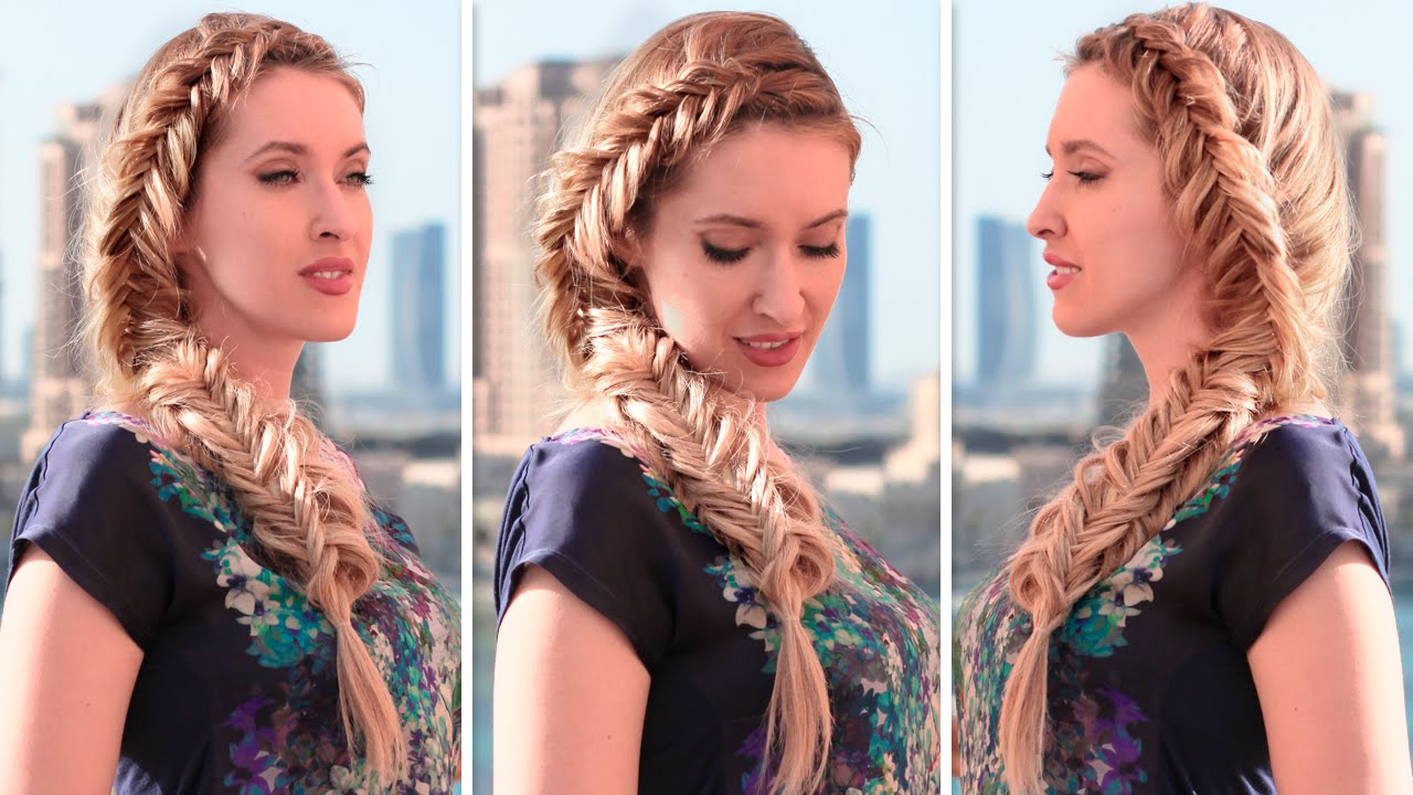 French fishtail braid tutorial: reversed, inside out ❤ Frozen's Elsa back to school hairstyles