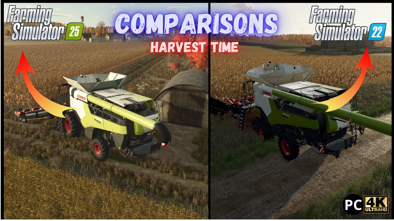 FS25 vs FS22 - Por&oacute;wnanie  - Żniwa Pszenicy, kukurydzy i słonecznika