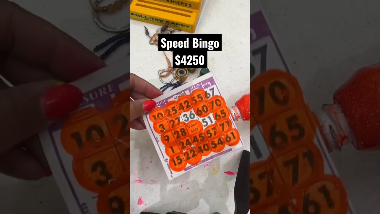 Speed bingo! #bingo #youtubeshorts #shorts