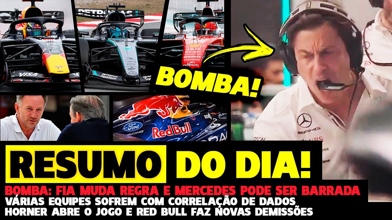 🚨BOMBA DO DIA: FIA MUDA REGRA E  MOTOR MERCEDES DEVE SER BARRADO | FÓRMULA 1 | GP EM CASA