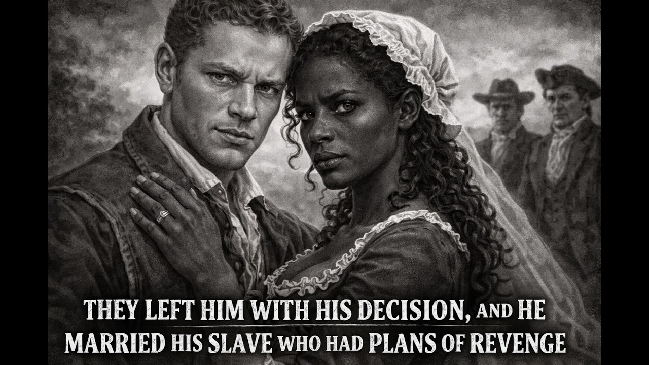 They left him with his decision, and he married his slave who had plans of revenge