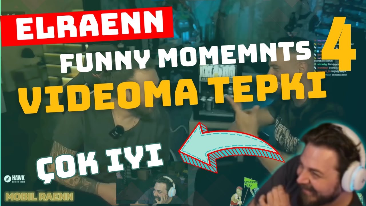 ELRAENN Funny Moments - Özel konuklar videomu izliyor - #4 #tepki