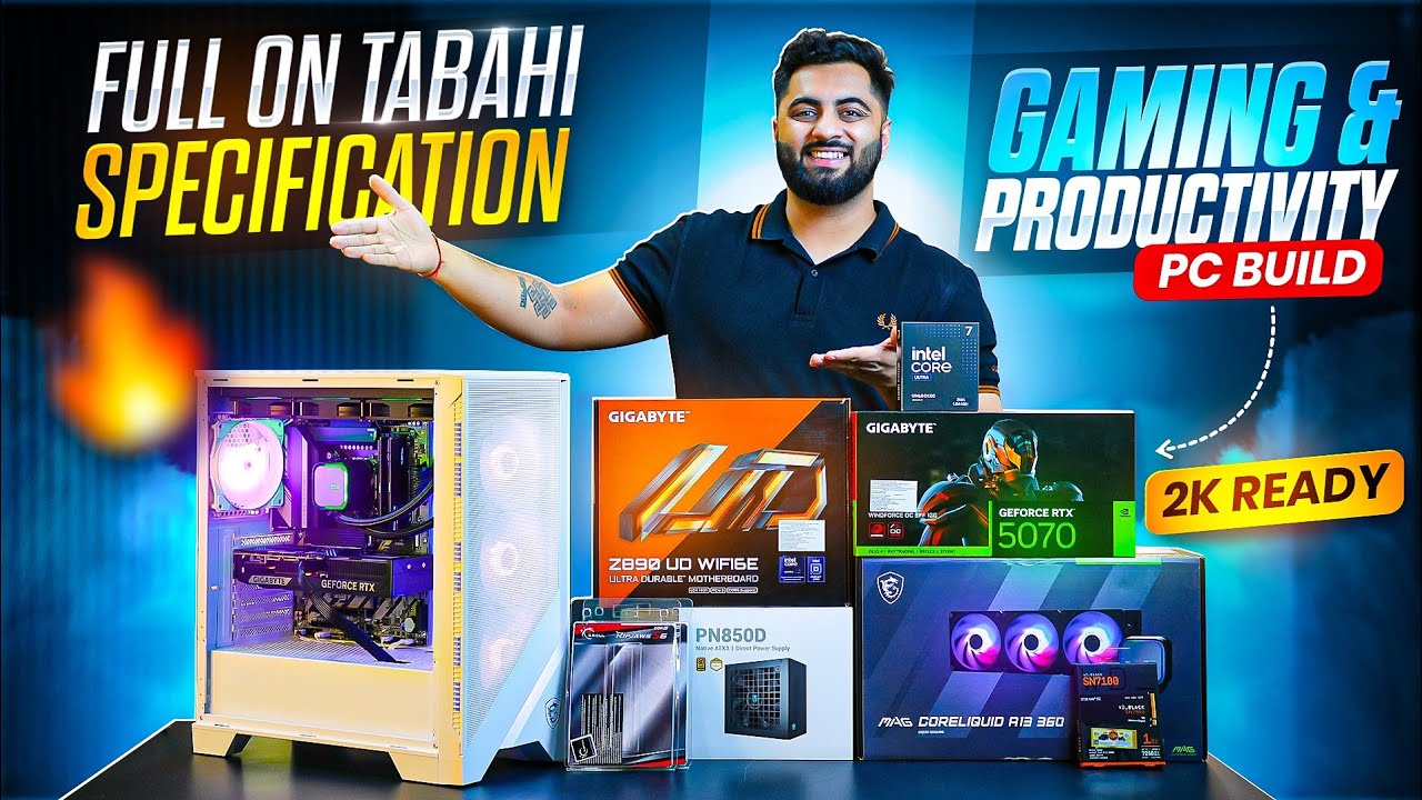 RTX 5070 & Core Ultra 7 Gaming & Productivity PC Build 2025 (2K Ready)🔥