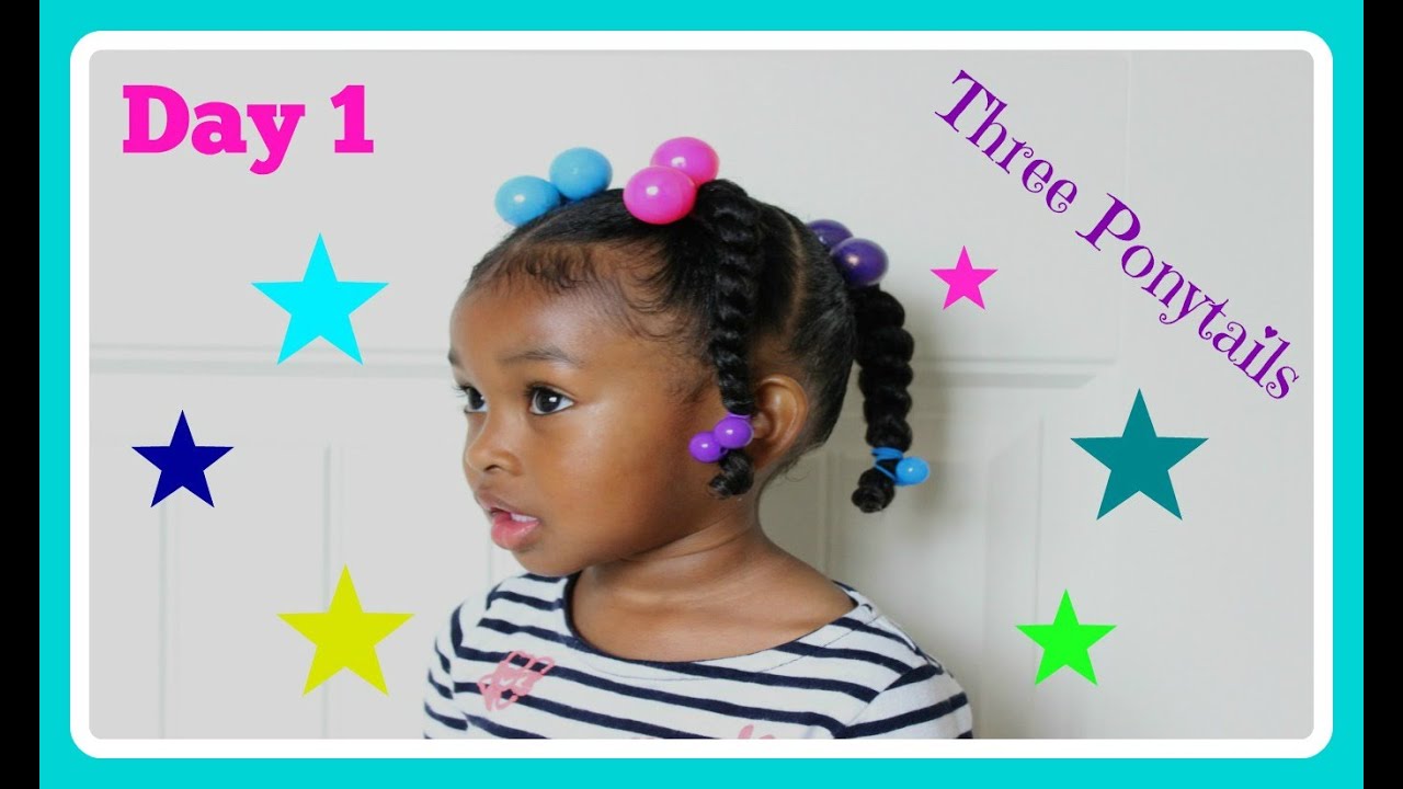 3 Ponytails and Braids | 30 Days of Hairstyles  - Day 1