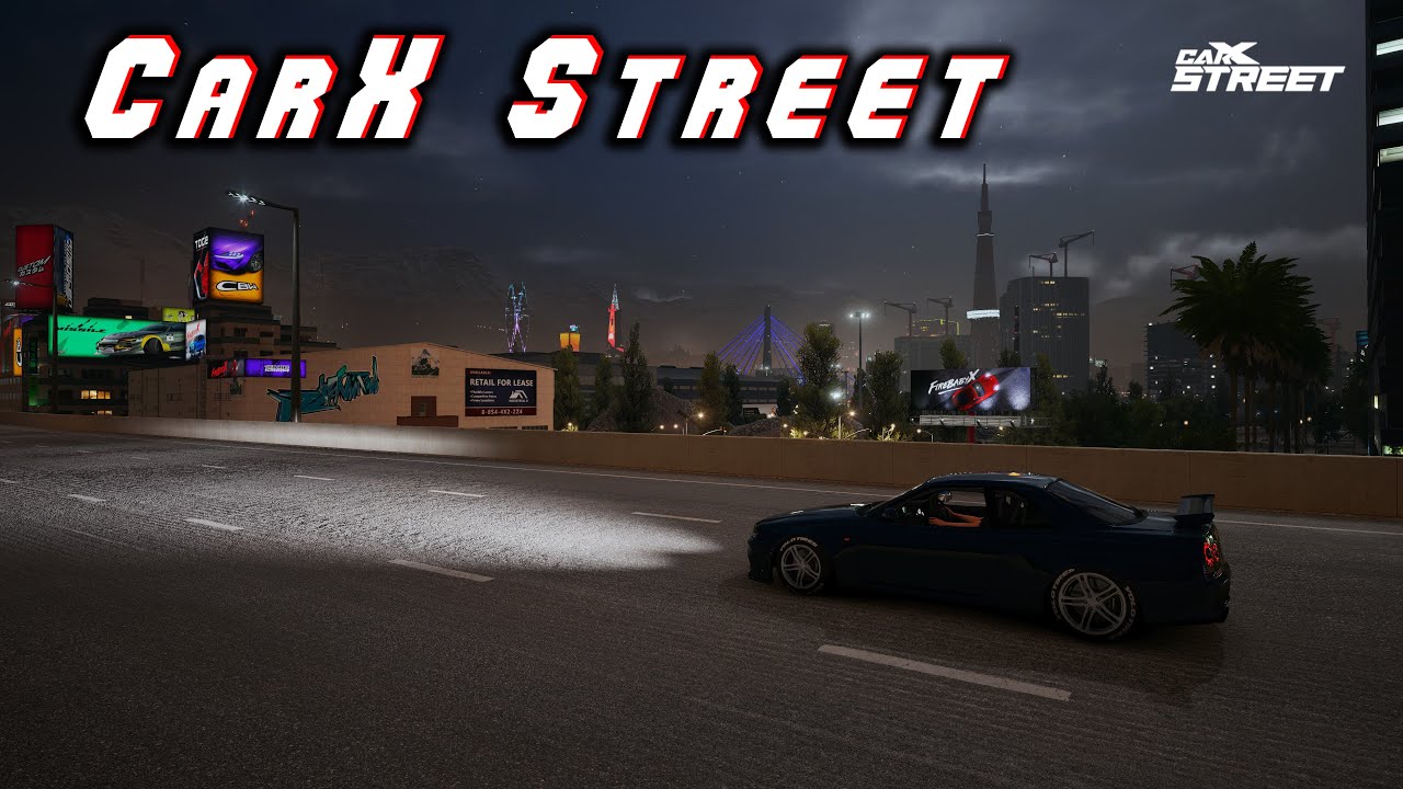 CarX Street - cruise at night with traffic  | Moza | 4k | #carxstreet  #gameplay