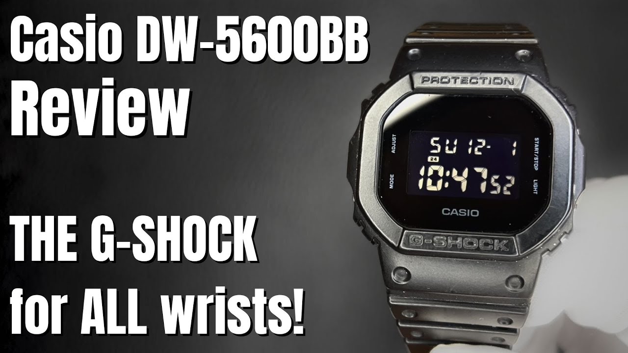 Обзор Casio DW5600BB! Лучшие часы G SHOCK для тонкого запястья!