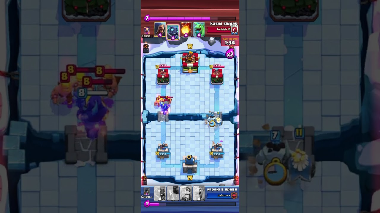 #clashroyale вот это было сражение 