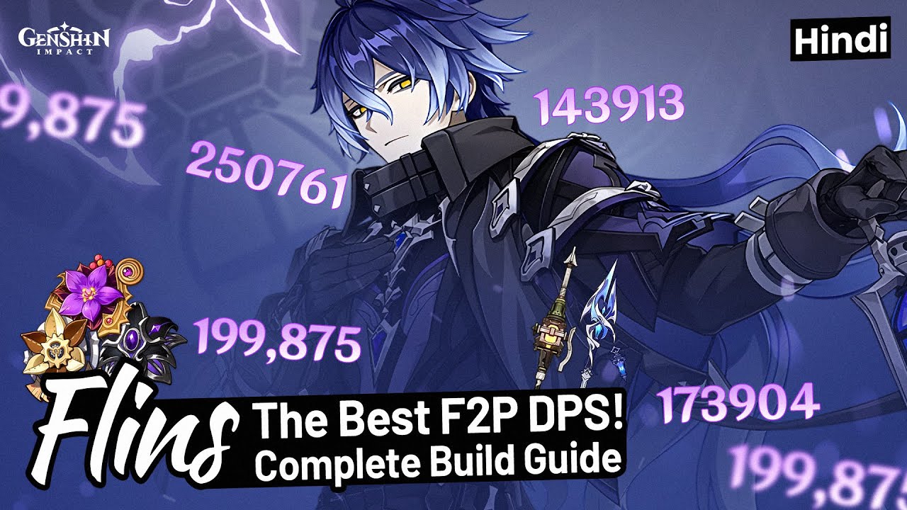 [Hindi] The Best *F2P* Electro DPS FLINS! - Complete Build Guide (Weapons, Artifacts, Teams & More)