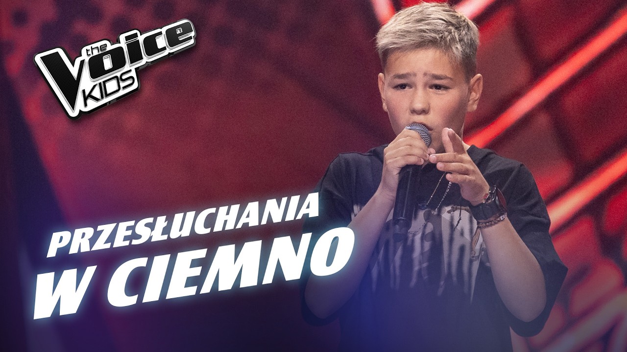 Wiktor Sas - &bdquo;Unforgettable&rdquo; - Przesłuchania w ciemno | The Voice Kids Poland 9