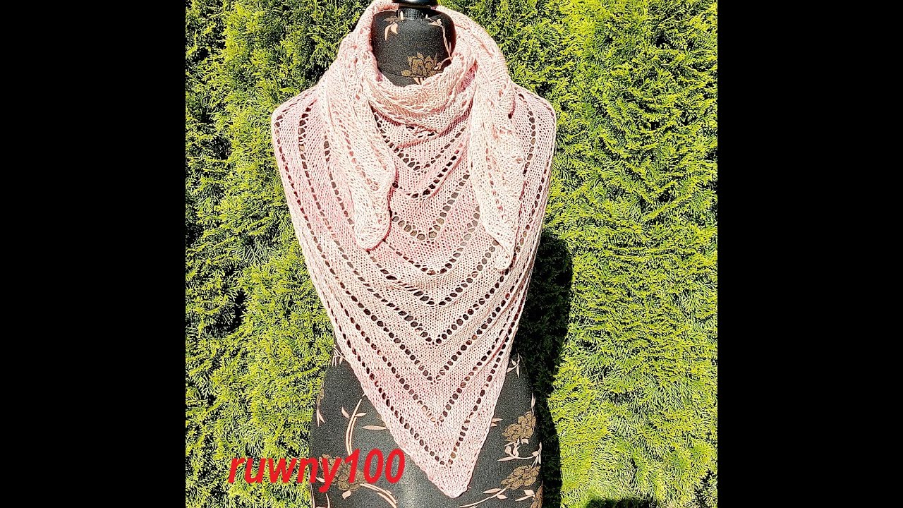 836*Frühlingsprojekte 🌷 Dreieckstuch-Schultertuch-Halstuch*Stricken für Anfänger*Tutorial