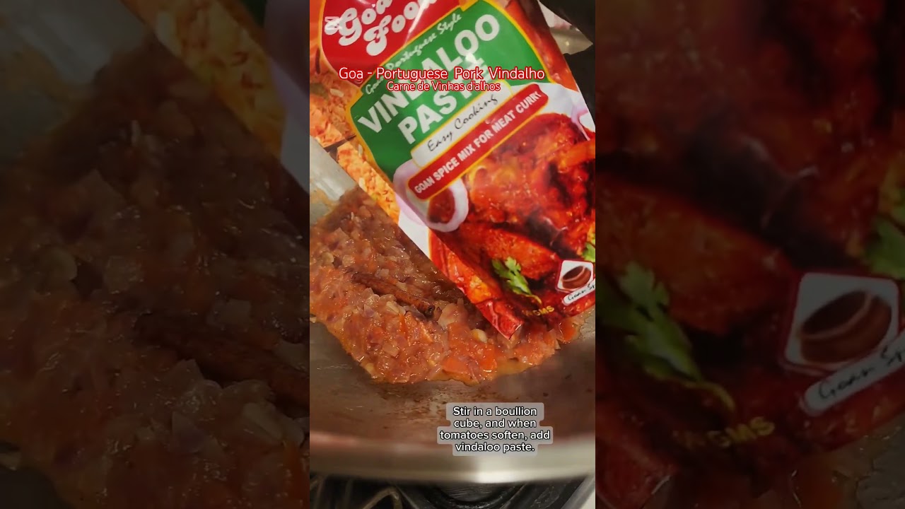 #Goa - Portuguese #Spicy #Tangy #Pork&nbsp; #Vindalho origins&nbsp; Portuguese Carne de Vinhas d&rsquo;alhos