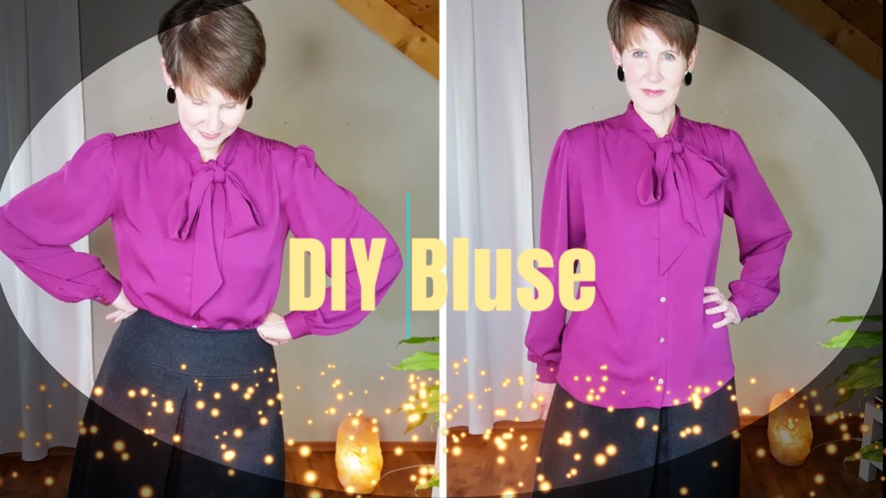 Schluppenbluse - Schnittmuster selber machen und Bluse nähen