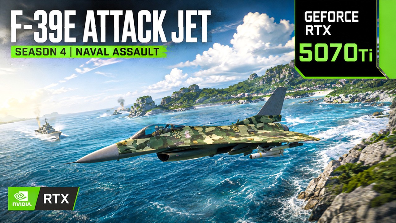 Battlefield 6 Jet Gameplay | RTX 5070 Ti 16GB (4K OVERKILL Graphics DLSS)