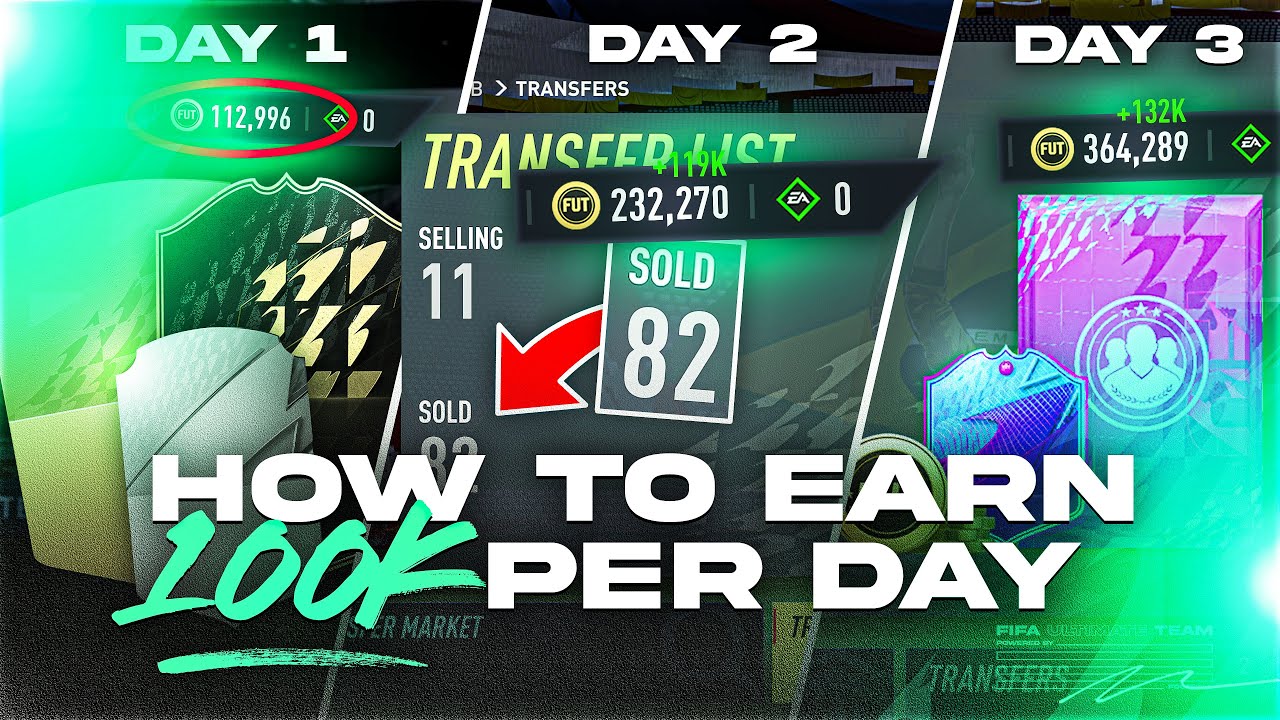 How to make 100,000 Coins Per Day in FIFA 22!