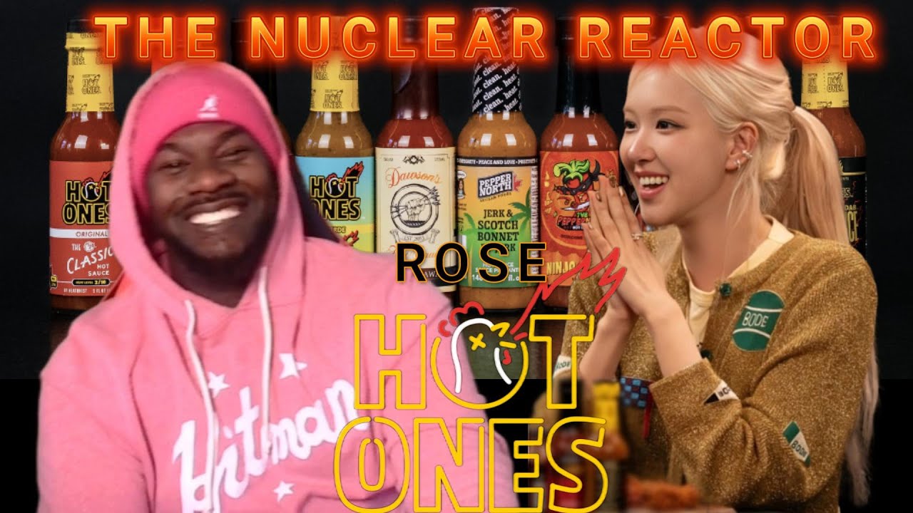 ROSÉ Needs a Stress Ball While Eating Spicy Wings | Hot Ones reaction......FUNNY AND HOT
