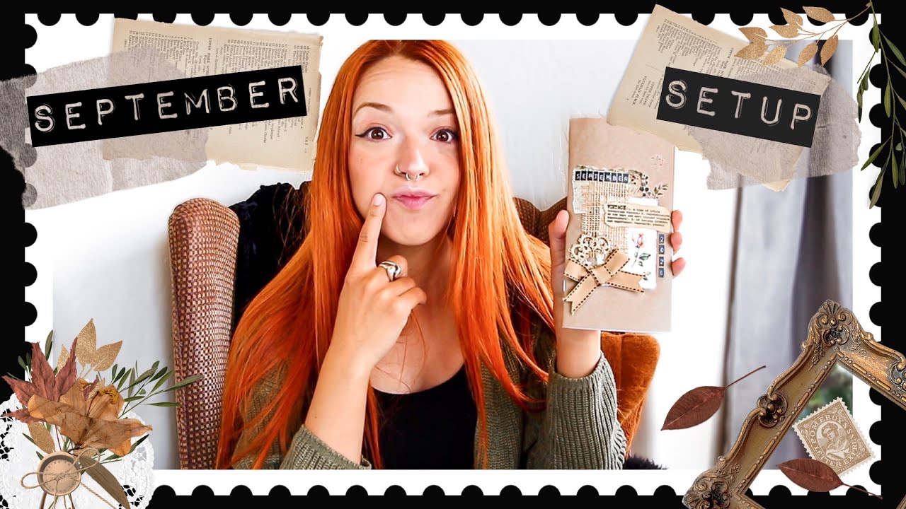 TRAVELER'S NOTEBOOK SETUP SEPTEMBER 2020 |Decorating my journal cover + Planner bullet journal setup
