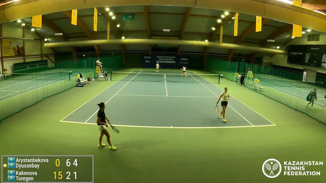 🎾 Корт №1 - Взрослый зимний чемпионат Республики Казахстан (29.01.2026)