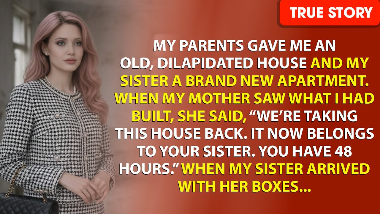 My parents gave me an old, dilapidated house and my sister a brand new apartment...