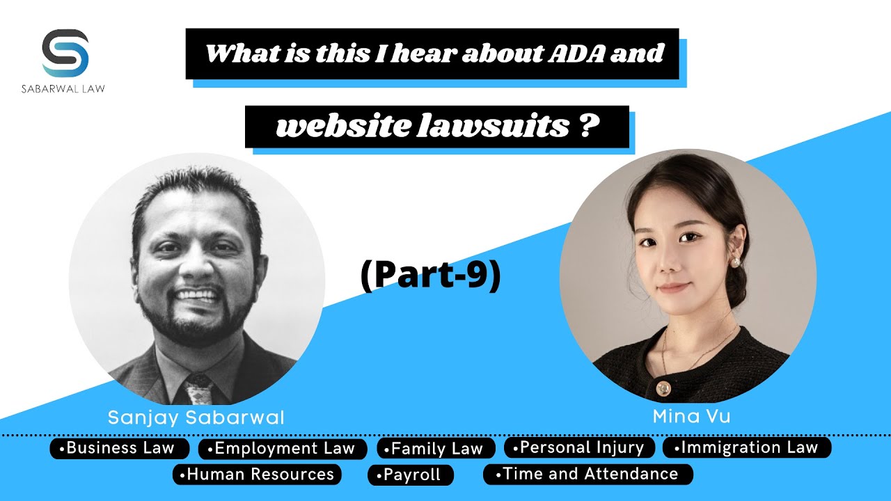 29.9. What is this I hear about ADA and website lawsuits ?