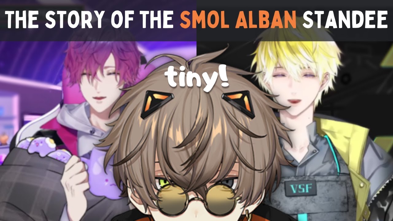 Alban’s height and his tiny standee at Anime Impulse