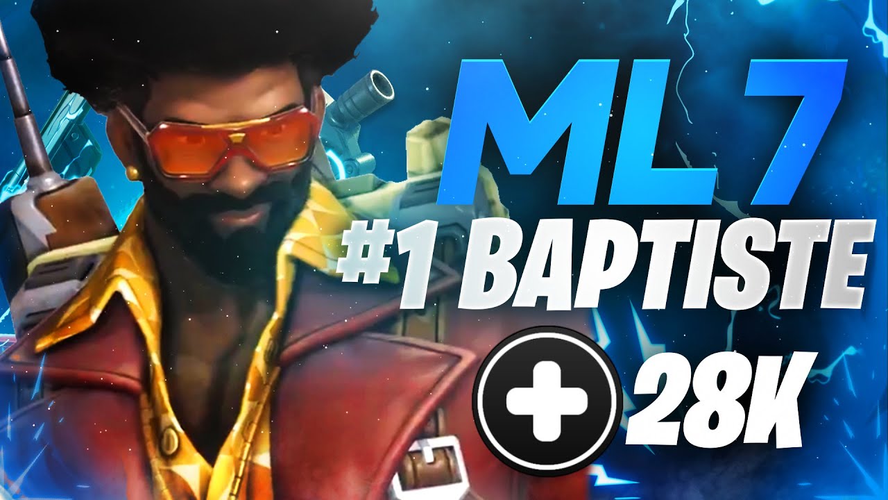 ml7 Best Baptiste in the World - 28k Healing Done! [ Overwatch Season 28 Top 500 ]