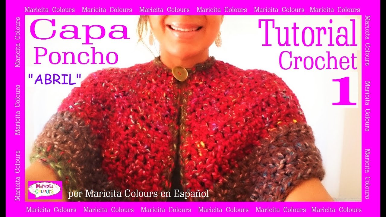 CAPA A CROCHET BÁSICA (TODAS LAS TALLAS) PASO A PASO 