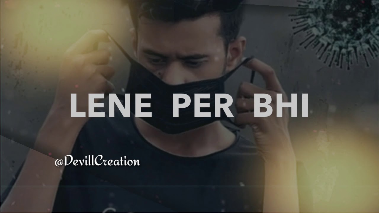 Corona Whatsapp status | #Corona_Status | corona poetry status | DevillCreation 🖤