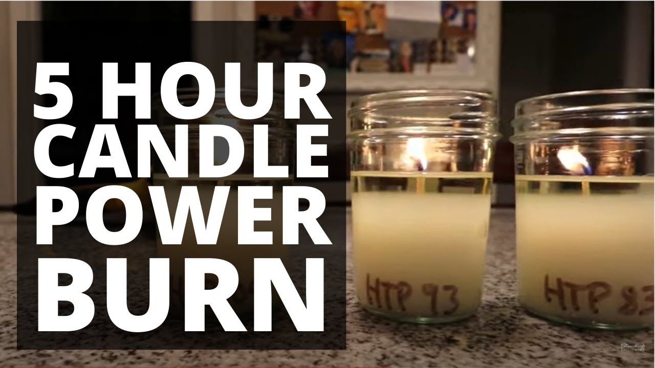 5 hour power burn test with three different wicks in 6006 no fragrance oil