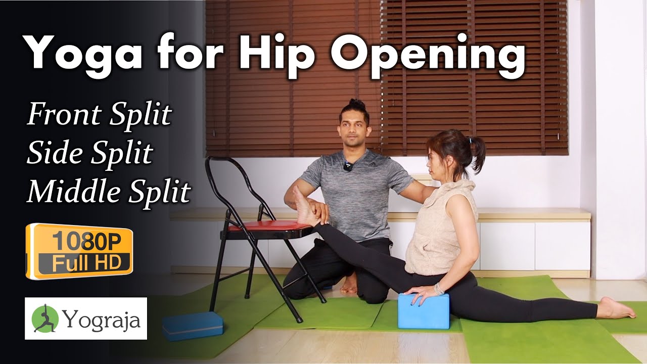 30 Minutes Intermediate Yoga For Hip Opening | Front Split - Side Split - Middle Split | Yograja