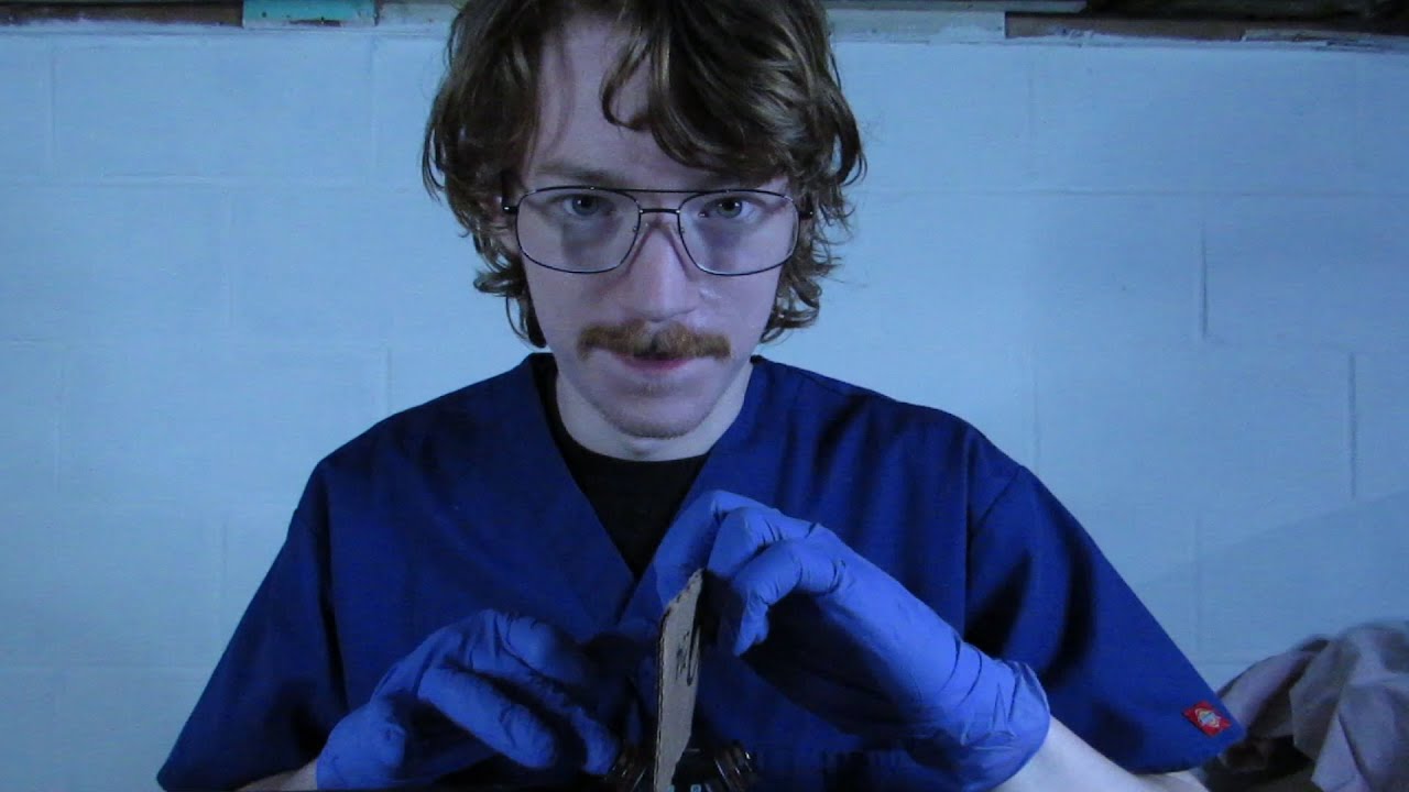 Microphone 'Ear' Touching w/ Latex Gloves - (ASMR)